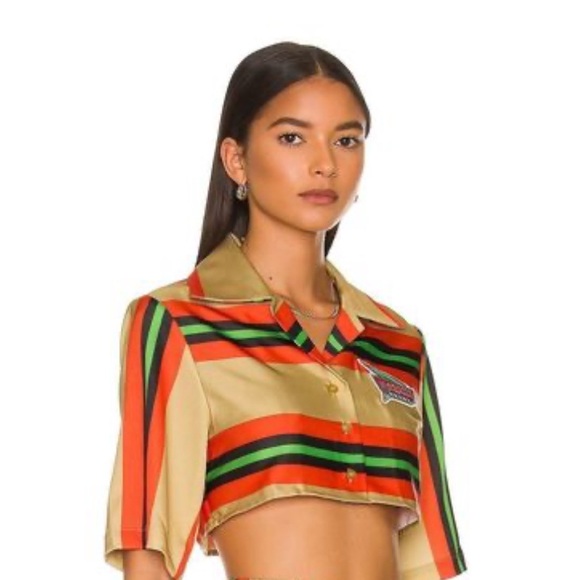 Dresses & Skirts - Fiorucci Striped Crop and Skirt Set Size large (can also fit a medium)
